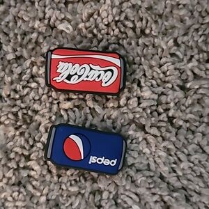 CocaCola and Pepsi Set (2 piece) Croc Charms